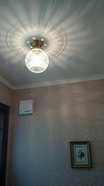 トイレに天井灯355E/COG-PB394を設置した実例