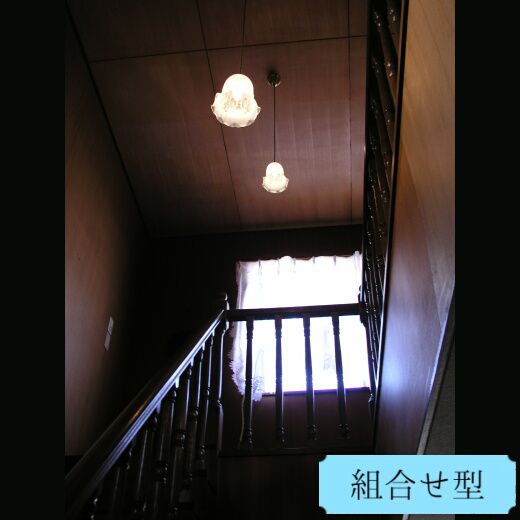 おしゃれな階段のおすすめ照明―おしゃれで可愛いガラスシェードを使ったペンダントライト　361E/SAT-RJ5